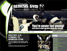 Tablet Screenshot of nemesisfitnessgym.com